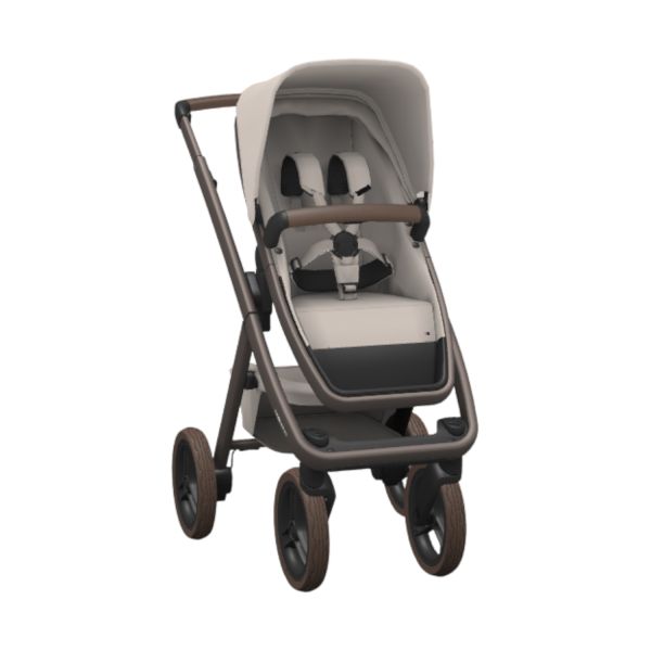 Dubatti Two E2 2-in-1 Kinderwagen - Satin Brown/Tofu Gray Dubatti Two E2 2-in-1 Kinderwagen - Satin Brown/Tofu Gray
