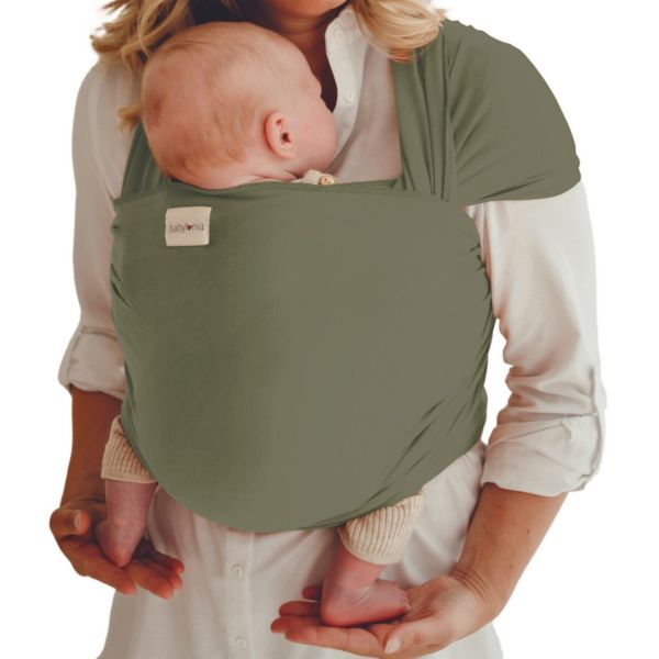 Babylonia Tricot-Slen Bamboo Draagdoek - Khaki Green Babylonia Tricot-Slen Bamboo Draagdoek - Khaki Green