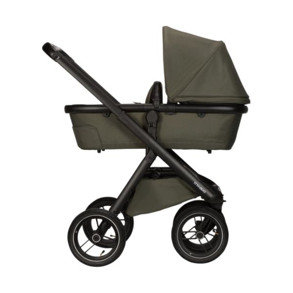 Dubatti One E5 Kinderwagen 2-in-1 Green Frame Black/Black Dubatti One E5 Kinderwagen 2-in-1 Green Frame Black/Black