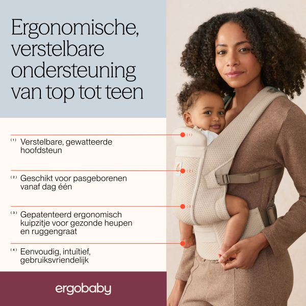 Ergobaby Omni Lite Mesh Draagzak - Natural Beige Ergobaby Omni Lite Mesh Draagzak - Natural Beige