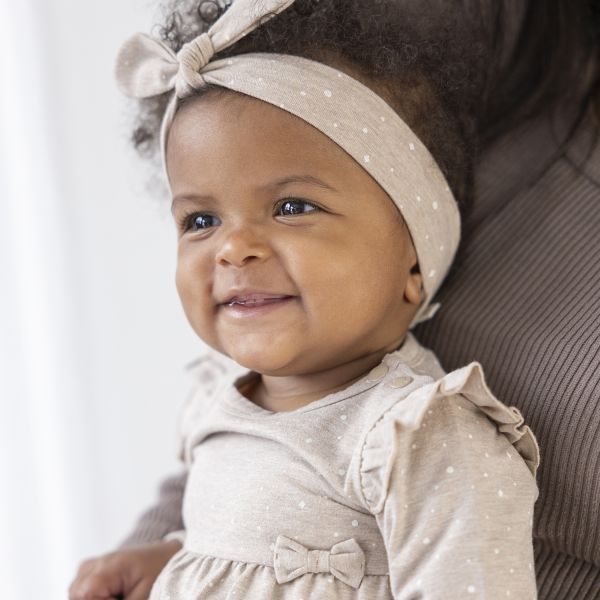 Feetje Jurk Print The Magic Is In You Taupe Melange 50