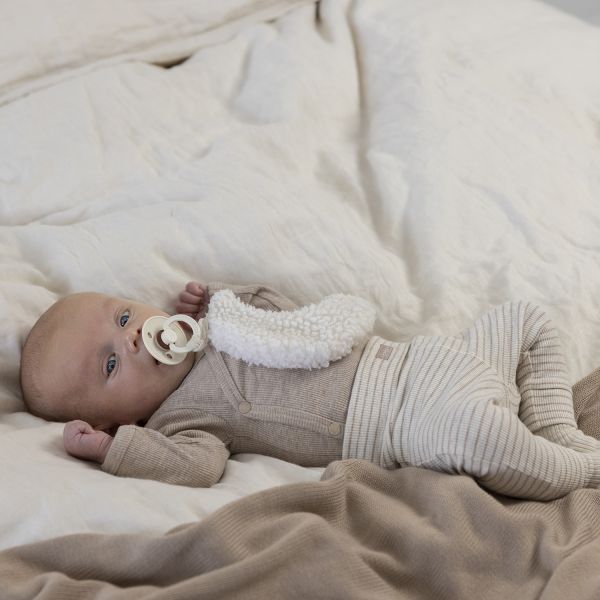 Feetje Broek Rib Streep The Magic Is In You Taupe Melange 50