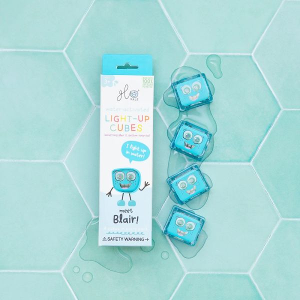 Glo Pals Cubes Light Up Blair Blue 4-Pack