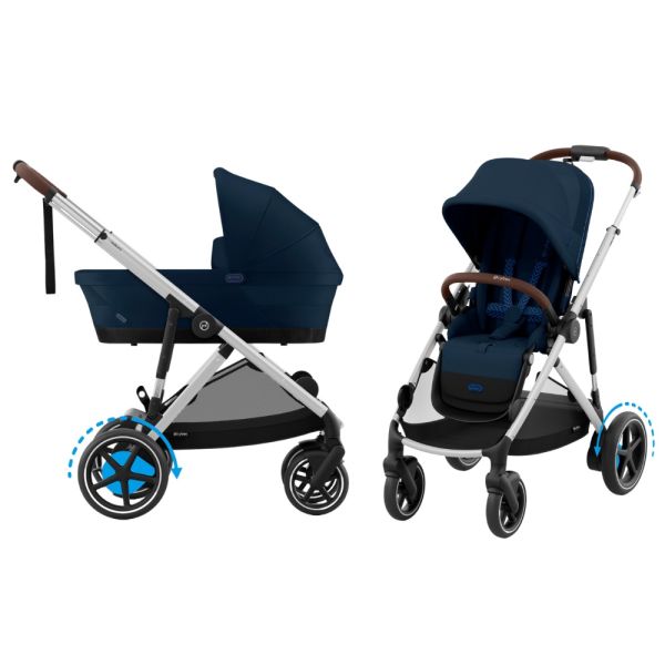 Cybex E-Gazelle S Kinderwagen 2-in-1 - Ocean Blue/Navy blue Cybex E-Gazelle S Kinderwagen 2-in-1 - Ocean Blue/Navy blue