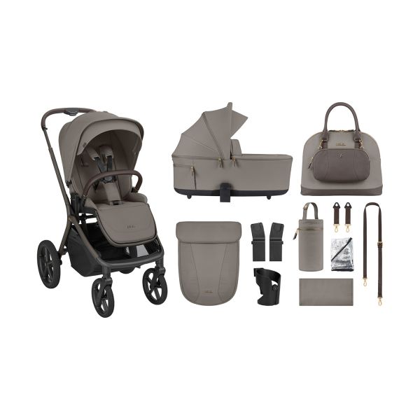 Kikkaboo Goya Kinderwagen 3-in-1 - Platinum Mocca/Champagne Kikkaboo Goya Kinderwagen 3-in-1 - Platinum Mocca/Champagne