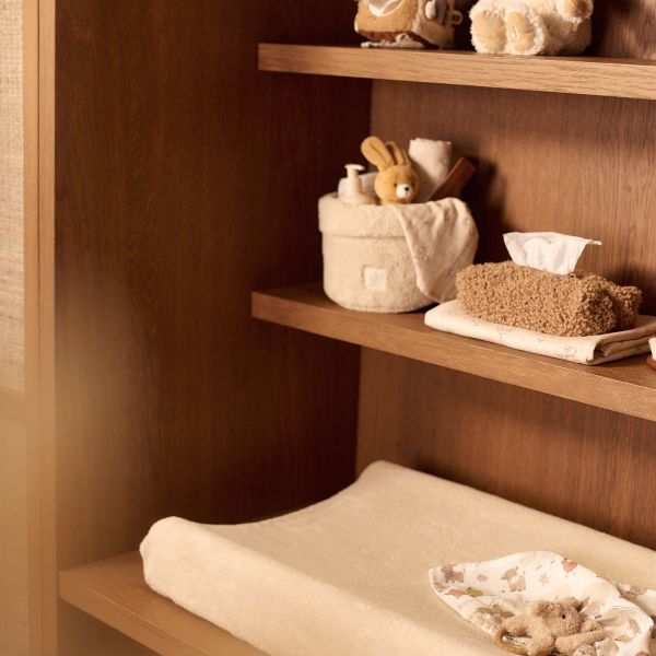 Jollein Aankleedkussenhoes Fluffy - 50 x 70 cm - Sand Jollein Aankleedkussenhoes Fluffy - 50 x 70 cm - Sand