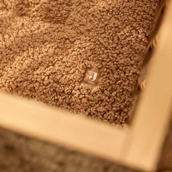Jollein Boxkleed - Curlé - 100 x 100 cm - Dark Hazel Jollein Boxkleed - Curlé - 100 x 100 cm - Dark Hazel