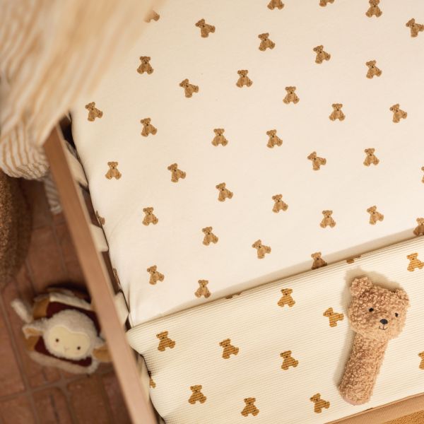 Jollein Mini Teddy Bear Wiegdeken - Little Waffle / Fluffy - 75 x 100 cm Jollein Mini Teddy Bear Wiegdeken - Little Waffle / Fluffy - 75 x 100 cm