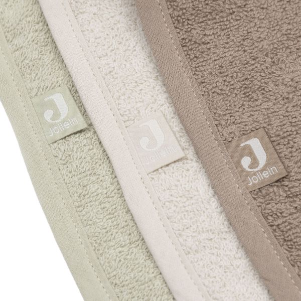Jollein Badstof Slab - 3 Stuks - Sand / Soft Matcha / Milky Coffee Jollein Badstof Slab - 3 Stuks - Sand / Soft Matcha / Milky Coffee