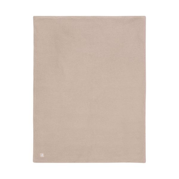 Jollein Ledikantdeken Basic Knit Wild Rose/Fleece 100 x 150 cm