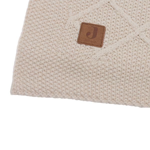 Jollein Check Knit Ledikantdeken - 100 x 150 cm - Oatmeal Jollein Check Knit Ledikantdeken - 100 x 150 cm - Oatmeal