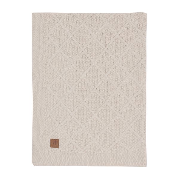 Jollein Check Knit Ledikantdeken - 100 x 150 cm - Oatmeal Jollein Check Knit Ledikantdeken - 100 x 150 cm - Oatmeal