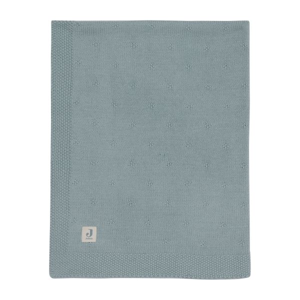 Jollein Cosy Knit Wiegdeken - 75 x 100 cm - Sea Green
