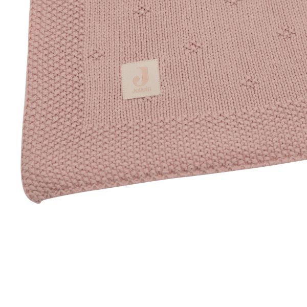 Jollein Cosy Knit Ledikantdeken - 100 x 150 cm - Wild Rose