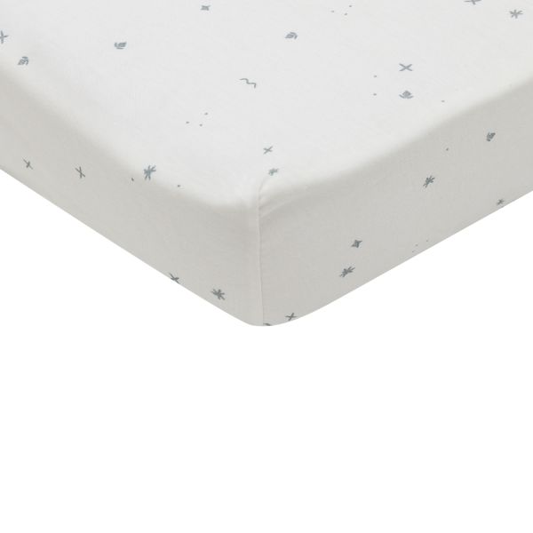 Jollein Twinkling Hoeslaken - 70/75 x 140/150 cm - Jersey - Sea Green