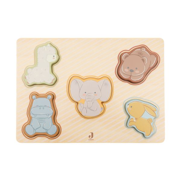 Jollein Jollies Houten Vormenpuzzel Jollein Jollies Houten Vormenpuzzel