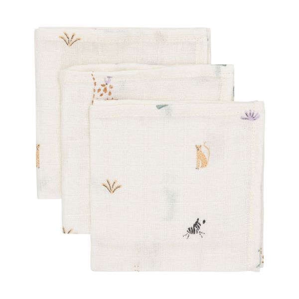 Jollein Jungle Jambo Hydrofiel Monddoekje - 3 Pack - 31 x 31 cm Jollein Jungle Jambo Hydrofiel Monddoekje - 3 Pack - 31 x 31 cm