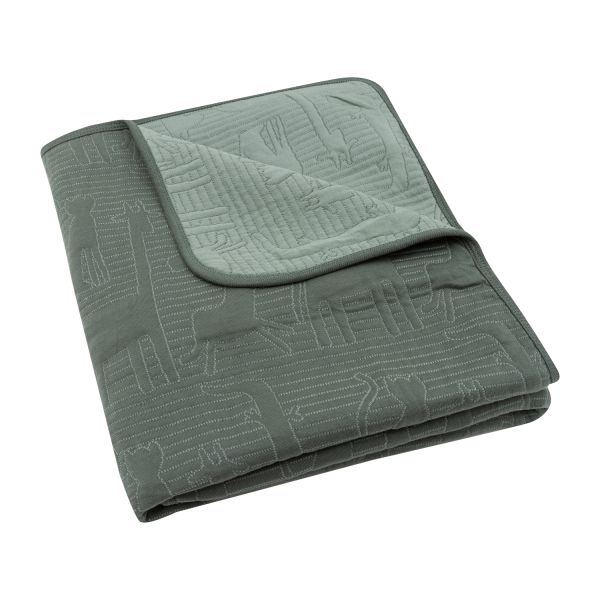 Jollein Jungle Jambo Ledikantdeken - 100 x 150 cm - Ash Green / Laurel