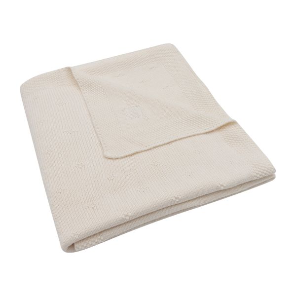 Jollein Cosy Knit Ledikantdeken - 100 x 150 cm - Ivory