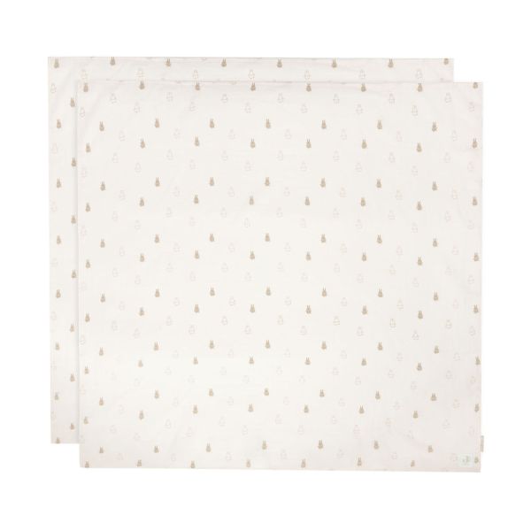 Jollein Multidoek Happy Miffy Nougat 115 x 115 cm 2-Pack