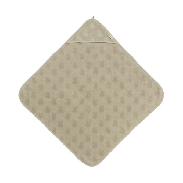 Jollein Badcape Badstof Miffy Jacquard Olive Green