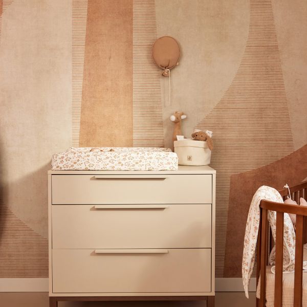 Jollein Bloomy Aankleedkussenhoes - 50 x 70 cm - Jersey 