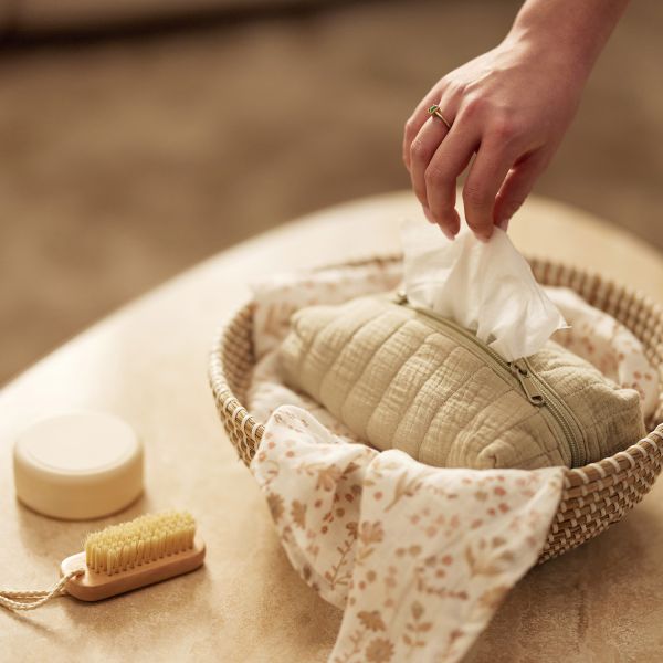 Jollein Bloomy Monddoekje - 3 Stuks - 31 x 31 cm - Hydrofiel 