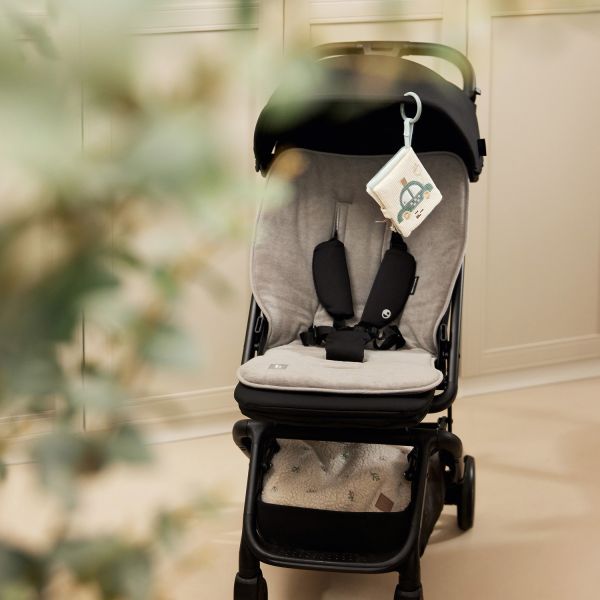 Jollein Inlegger Buggy/Wandelwagen - Badstof/Katoen - Storm Grey 