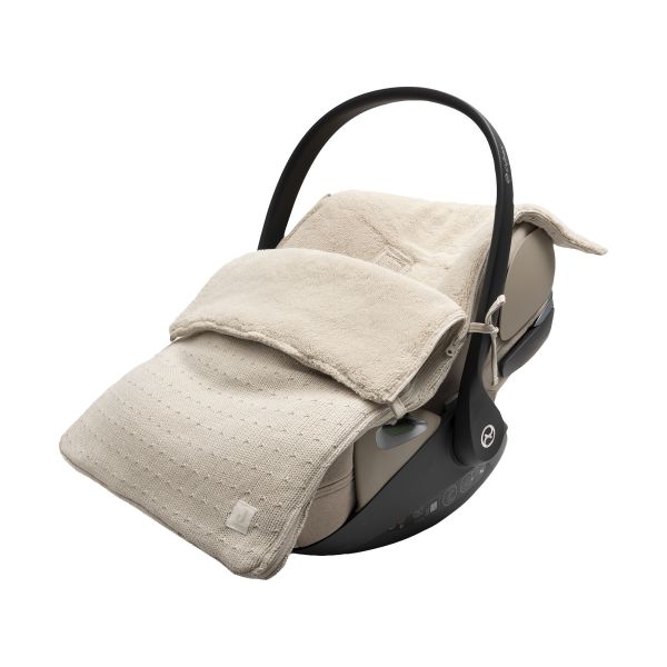 Jollein Sprinkle Knit Voetenzak - Groep 0+ 3/5 Punts Gordel - Sand Jollein Sprinkle Knit Voetenzak - Groep 0+ 3/5 Punts Gordel - Sand