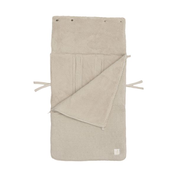 Jollein Sprinkle Knit Voetenzak - Groep 0+ 3/5 Punts Gordel - Sand Jollein Sprinkle Knit Voetenzak - Groep 0+ 3/5 Punts Gordel - Sand