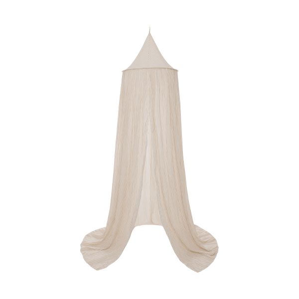 Jollein Stripe Klamboe - 245 cm - Oatmeal/Hazel Jollein Stripe Klamboe - 245 cm - Oatmeal/Hazel