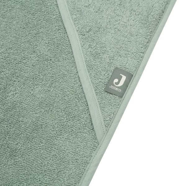 Jollein Badcape Terry - Badstof - 100x100 cm - Ash Green