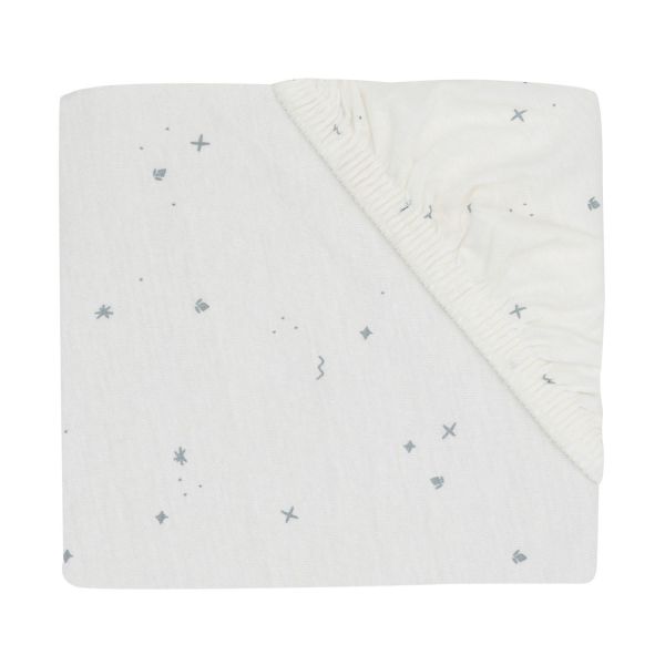 Jollein Twinkling Hoeslaken - 60 x 120 cm - Jersey - Sea Green