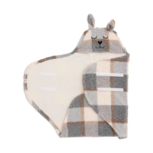 Jollein Wikkeldeken Bunny - Check - Boucle