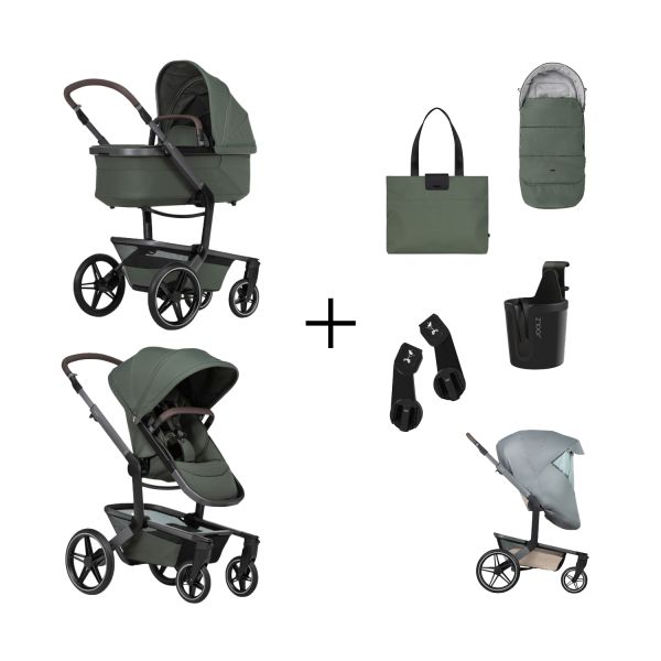 Joolz Day 5 Essential Newborn Bundel 2-in-1 Kinderwagen - Forest Green Joolz Day 5 Essential Newborn Bundel 2-in-1 Kinderwagen - Forest Green