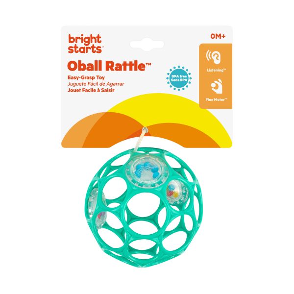Oball Rammelaar - Easy-Grasp Toy - Teal Oball Rammelaar - Easy-Grasp Toy - Teal