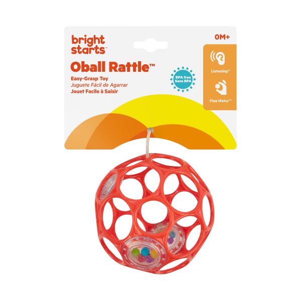 Oball Rammelaar - Easy-Grasp Toy - Red Oball Rammelaar - Easy-Grasp Toy - Red