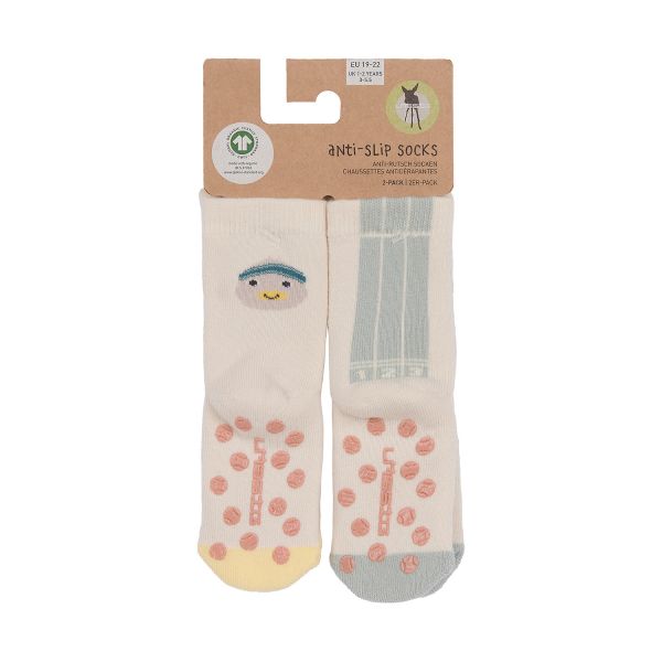 Lässig Anti‑slip Socks GOTS 2 pcs Duck – Maat 19‑22
