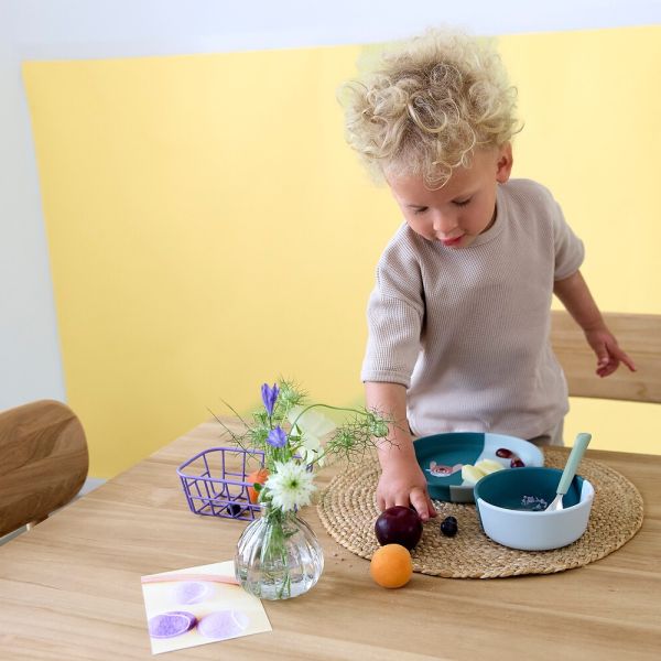 Lässig Tiny Team Dog Kommetje - Siliconen - Blauw Lässig Tiny Team Dog Kommetje - Siliconen - Blauw