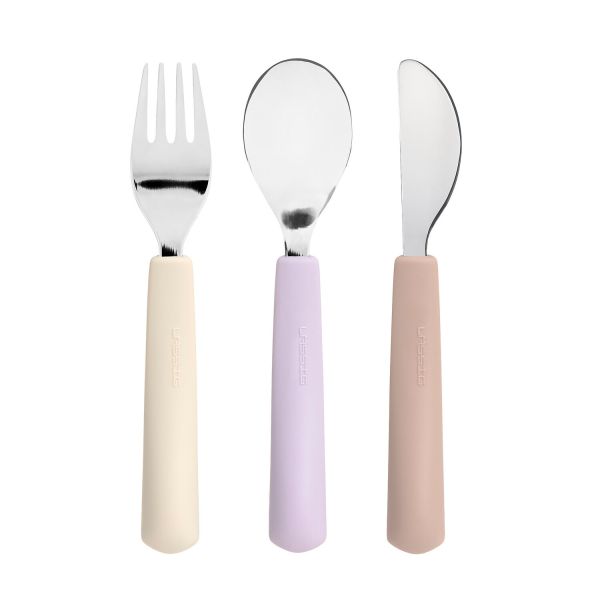 Lässig Tiny Team Cat Bestekset - 3 Stuks - Roze 