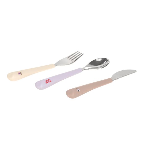 Lässig Tiny Team Cat Bestekset - 3 Stuks - Roze 