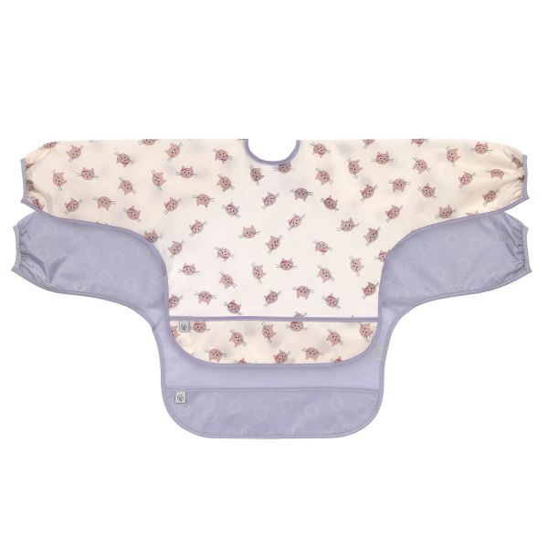 Lässig Tiny Team Cat Slab Met Mouwen - 2 Stuks - Paars