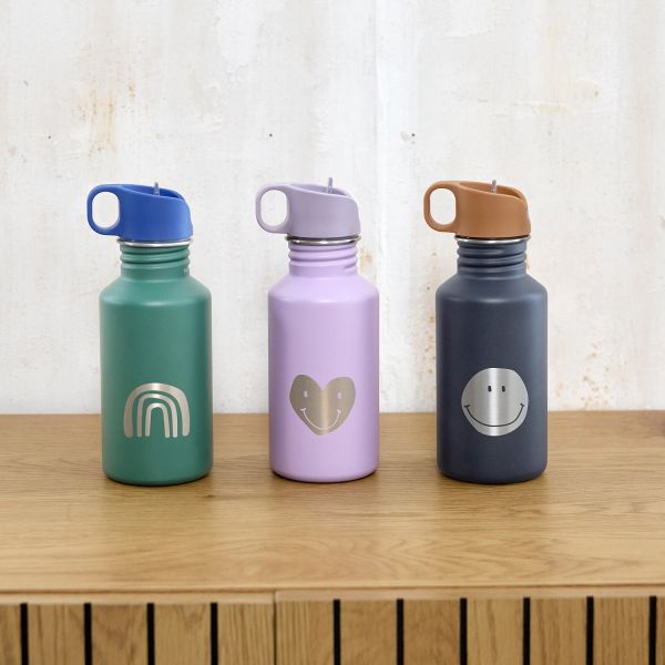 Lässig Fles RVS Little Gang Heart Lilac Lässig Fles RVS Little Gang Heart Lilac