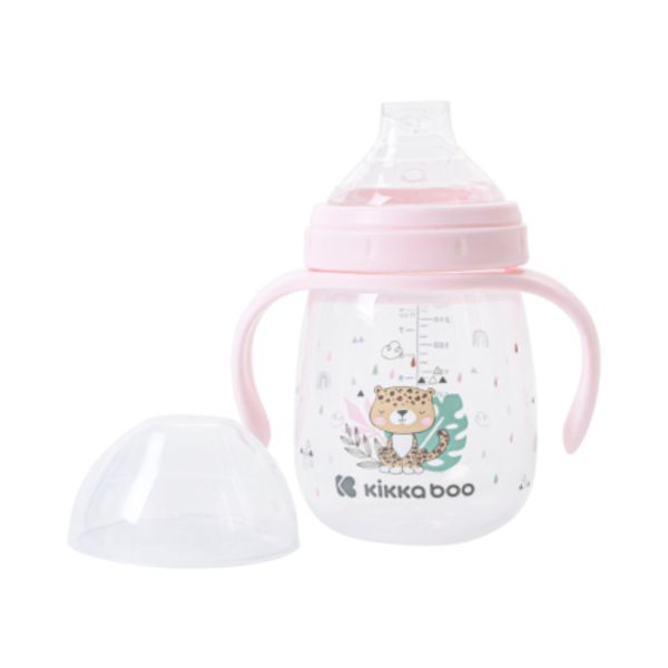 Kikkaboo Savanna Beker Met Siliconen Tuit - 240ml - Roze