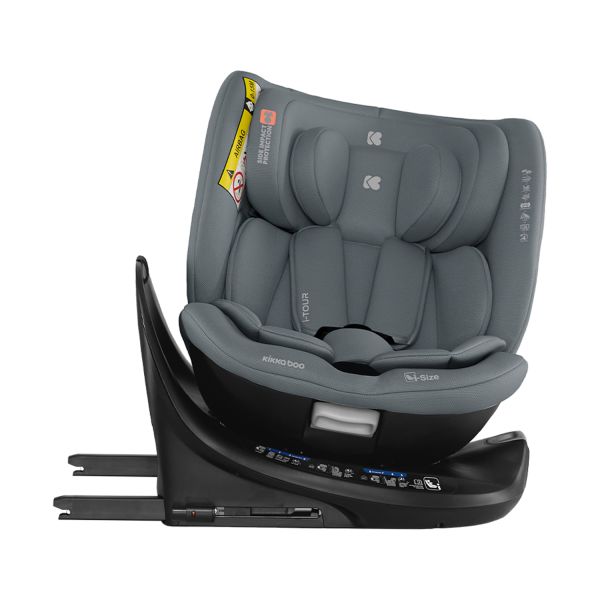 Kikkaboo i-Tour Autostoel i-Size - Groep 1/2/3 (40-150 cm) - Donkergrijs