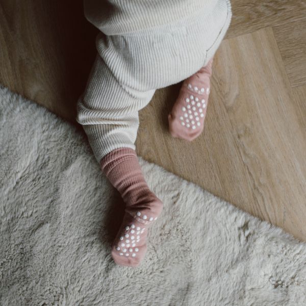 KipKep Blijf-Sokjes - 18-24 Mnd - Antislip - 1-Pack - Mauve