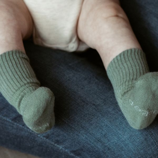 KipKep Blijf-Sokjes - Newborn/Premature - 1-Pack - Calming Green
