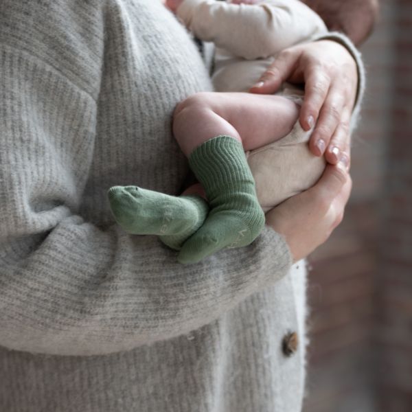 KipKep Blijf-Sokjes - Newborn/Premature - 1-Pack - Calming Green