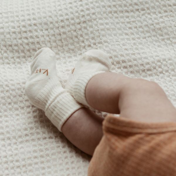 KipKep Blijf-Sokjes - Newborn/Premature - 1-Pack - OffWhite