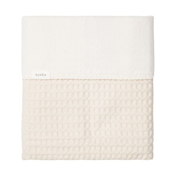 Koeka Ledikantdeken Cotton Fleece Wafel Amsterdam Natural

